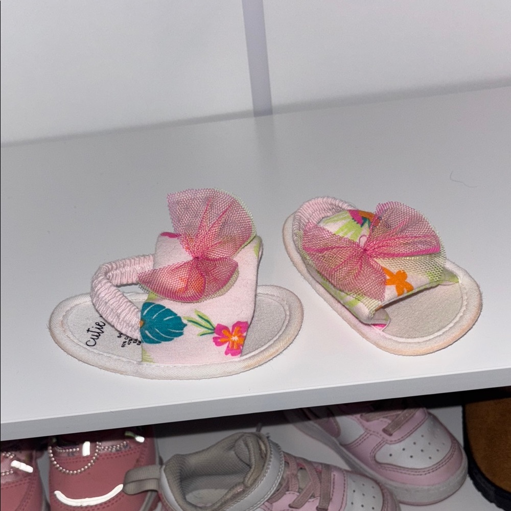 Cute Kids Floral Pink Sandals